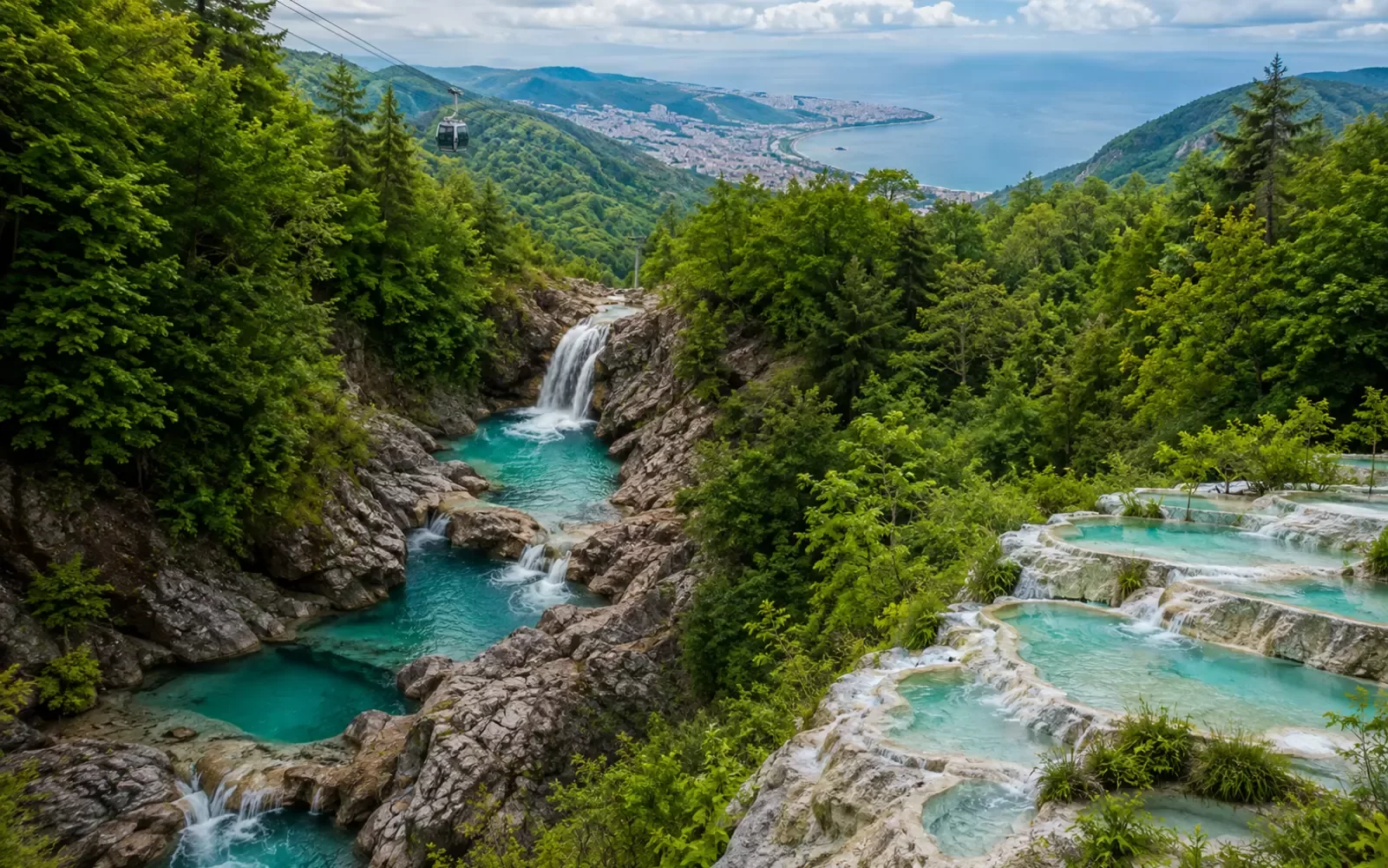 Ordu Giresun Göksu Travertenleri & Mavi Göl Turu